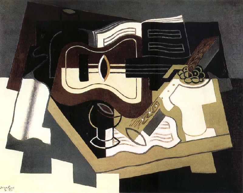 Guitar and clarinet, Juan Gris